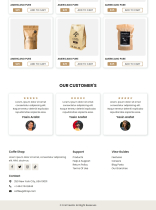 Coffeeco – Coffe Shop HTML Onepage Template Screenshot 2