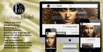 Fashion Model - Responsive OnePage HTML Template Screenshot 1