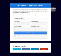Domain for Sale PHP Script Screenshot 1