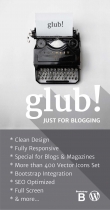 Glub - Responsive WordPress Blog Theme Screenshot 1