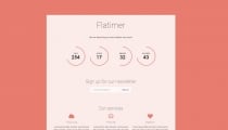 Flatimer - Coming soon HTML Template Screenshot 3