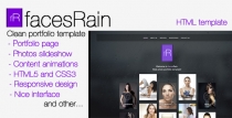 facesRain - Photographer HTML Template Screenshot 1