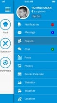 Shop & Communication iOS App UI Screenshot 2