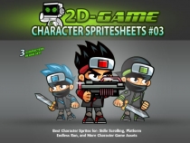 Ninja 2D Game Character SpriteSheets 03 Screenshot 1