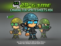 Soldiers 2D Game Character SpriteSheets 04 Screenshot 1