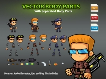 Soldiers 2D Game Character SpriteSheets 05 Screenshot 2