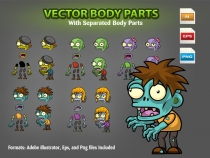Zombies 2D Game Character Sprites 09 Screenshot 2