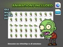 Zombies 2D Game Character Sprites 09 Screenshot 4