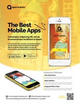 Mobile App Flyer Template Screenshot 1