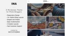 Ina - WordPress Photo Blog Theme Screenshot 1