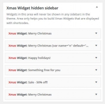 Xmas Widget - WordPress Plugin Screenshot 2