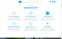 Grape App - App Landing Page HTML Template Screenshot 4