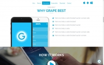 Grape App - App Landing Page HTML Template Screenshot 6