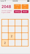 1024 Puzzle Game - iOS App Source Code Screenshot 4