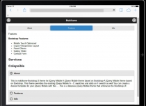 Mooiframe - jQuery Mobile Bootstrap HTML Template Screenshot 3