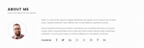 Meraki One Page Resume WordPress Theme Screenshot 2