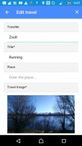 Travel Data Post - Ionic 3 App With PHP Backend Screenshot 4