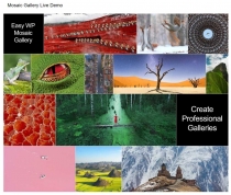 Easy Mosaic Gallery WordPress Plugin Screenshot 1