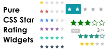 Pure CSS Star Rating Widgets Screenshot 3