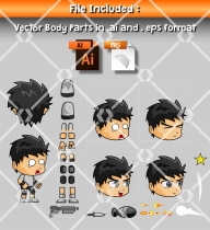 Nanz - Boy 2D Game Character Sprite Screenshot 2
