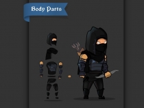 Dark Thief Game Character Sprites Screenshot 1