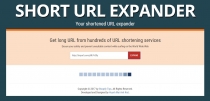 Short URL Expander PHP Script Screenshot 1