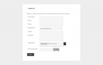 Ajax Contact Form with Attachment  Screenshot 1