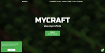 Mycraft - Minecraft Server Landing Page CMS Screenshot 1