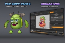 Monster Game Enemies Sprites Set Screenshot 3