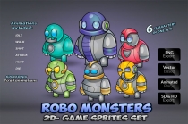 Robo Monsters Game Sprites Set Screenshot 1