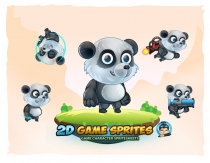 Panda 2D Game Character Sprites Sheets Screenshot 1