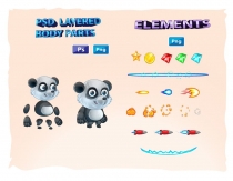 Panda 2D Game Character Sprites Sheets Screenshot 3