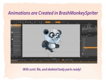 Panda 2D Game Character Sprites Sheets Screenshot 4