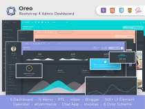 Oreo - Bootstrap 4 Admin Dashboard Screenshot 9