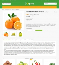 Organic - Food And Restaurant Website Template Screenshot 1
