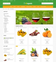 Organic - Food And Restaurant Website Template Screenshot 2