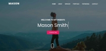 Mason Portfolio HTML Theme Screenshot 1