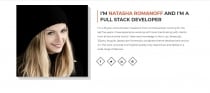 Natasha - One Page Portfolio HTML Template Screenshot 1