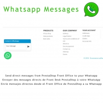 WhatsApp Messages PrestaShop Module Screenshot 1