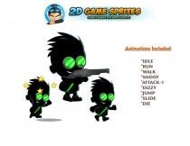 Shadow Boy 2D Game Character Sprites Screenshot 1