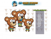 Bear 2D Game Character Sprites Screenshot 1