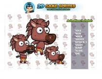 Horse 2D Game Character Sprites Screenshot 1