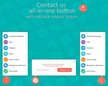 Contact Us All-In-One Button - WordPress Plugin Screenshot 1