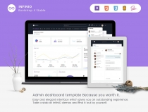 InfiniO - Bootstrap 4 Admin Dashboard Template  Screenshot 2