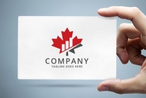 Maple Leaf Bar Charts - Financial Logo Screenshot 1