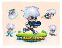 Scientist 2D Game Character Sprites Screenshot 1