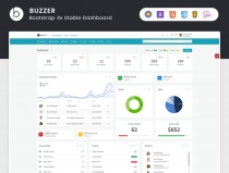 Buzzer Ultimate Bootstrap 4 Admin and Ui Kit Screenshot 2