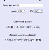 Real Time Currency Converter PHP Script Screenshot 2