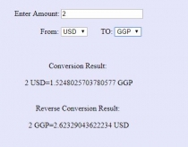 Real Time Currency Converter PHP Script Screenshot 3
