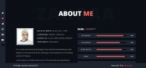 Zahra - Personal vCard And Resume Template Screenshot 7